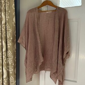 Natural Life Pink Embroidered Kimono